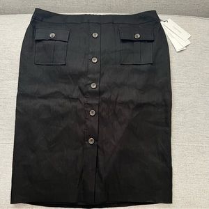 Calvin Klein linen blend SKIRT pockets Size 12